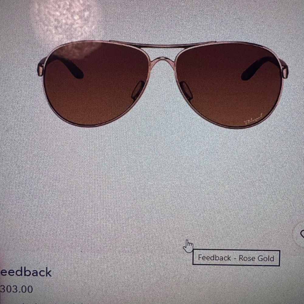 Oakley Rose Gold Aviator Sunglasses - like new, no scratches